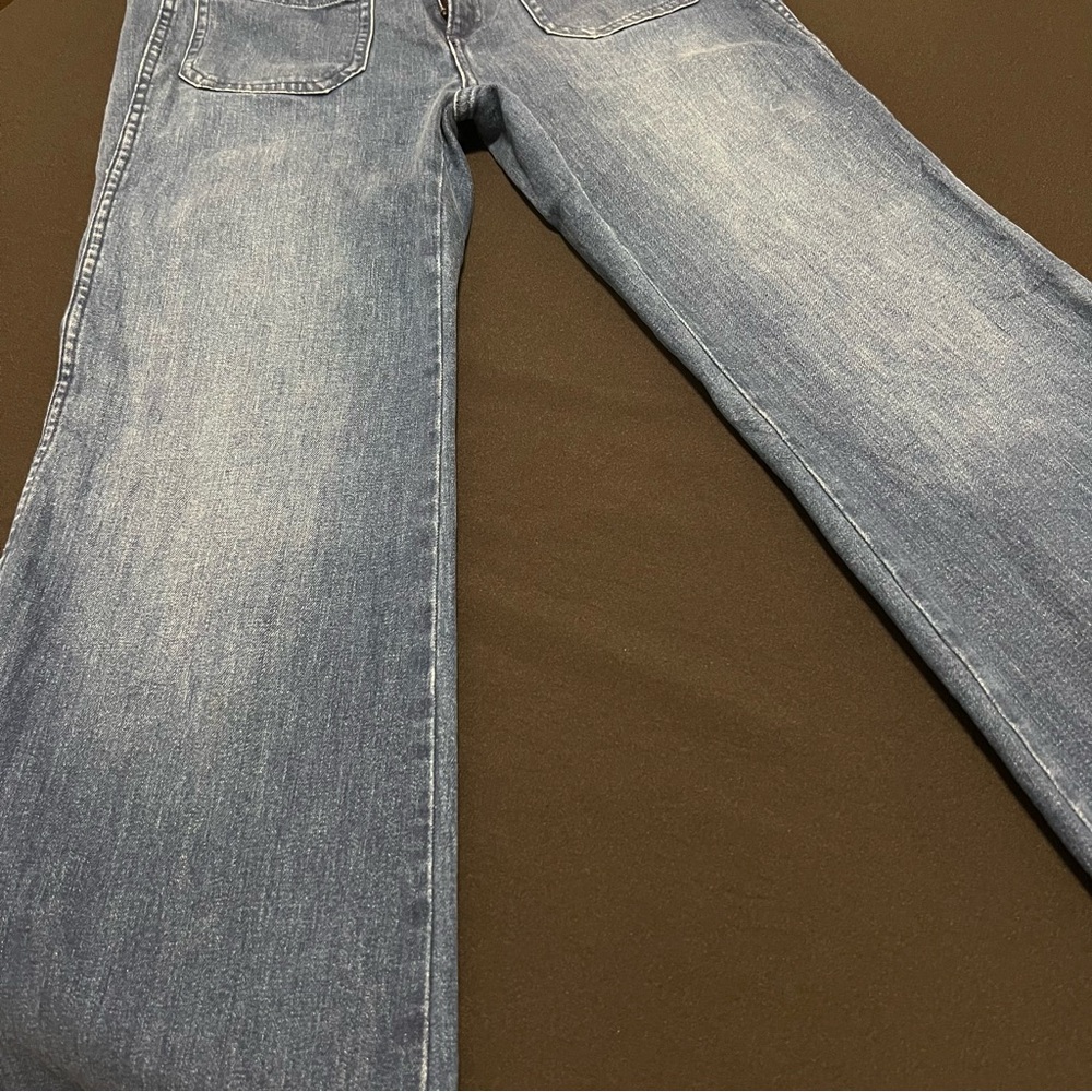 GAP 1969 Flare Patch Authentic mid Rise Size 8Short 29s Women’s Denim Jeans - Picture 6 of 11